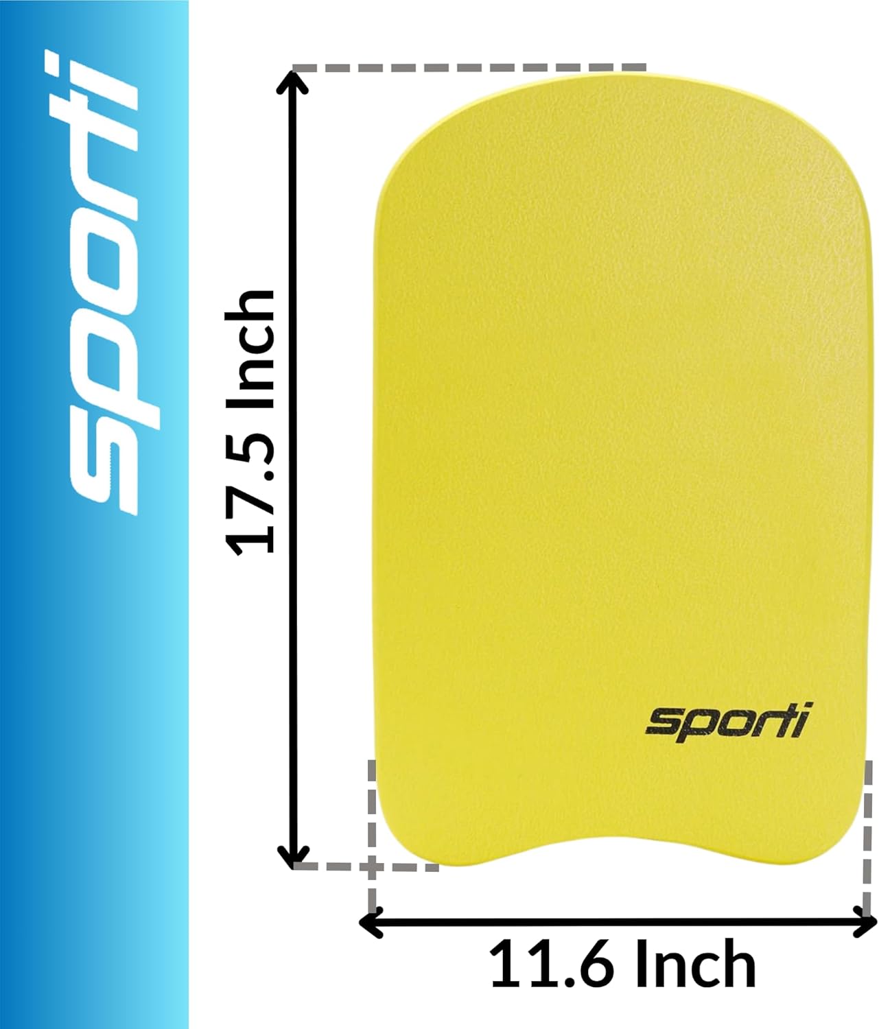 Sporti Adult Kickboard for Swim Training - Swimming Kickboard for Men Women, Water Board for Adult, Swimming Training Aid