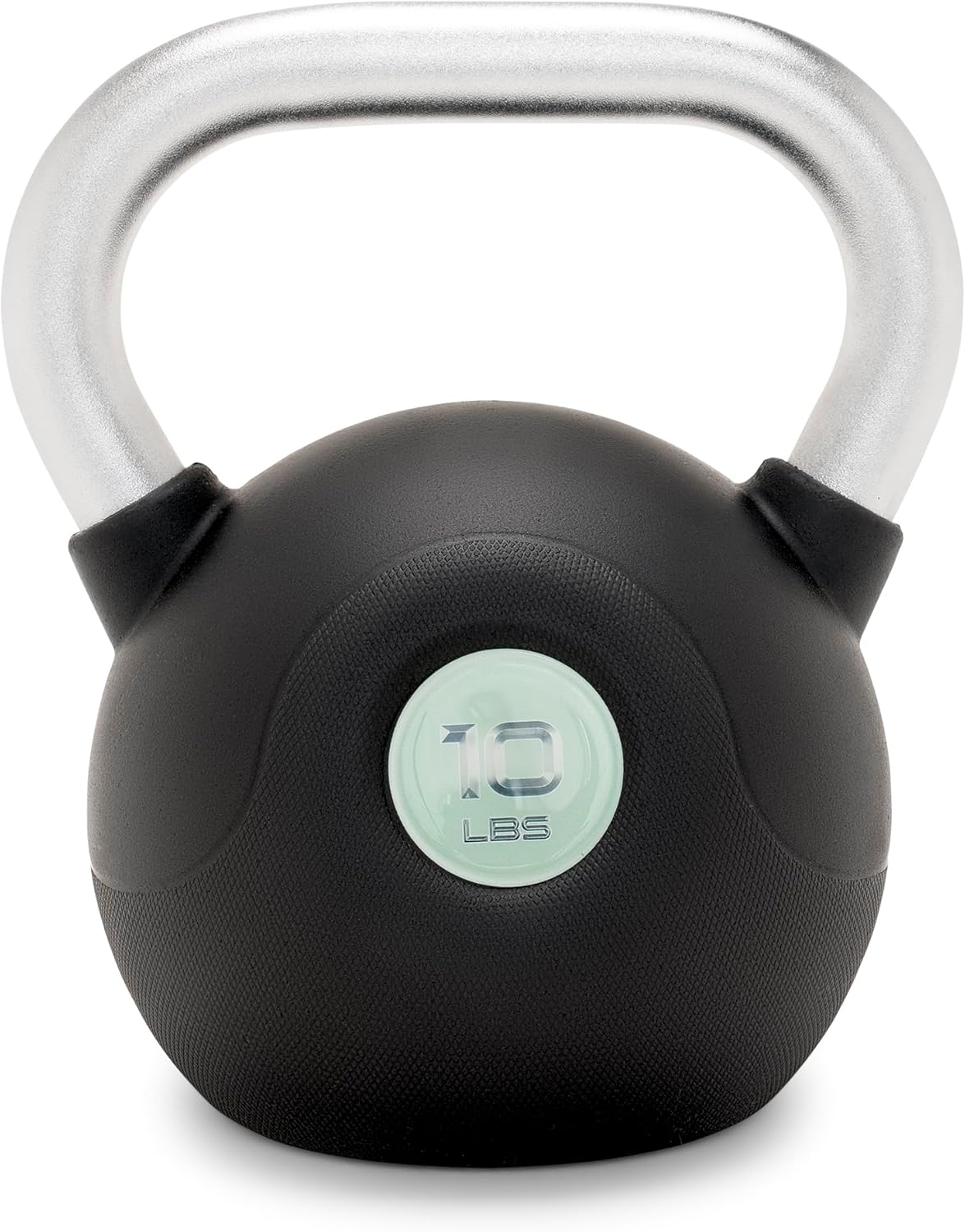 Marcy PU Coated Kettlebell – 10 to 40 LB Single Weights with Textured Steel Handle, Flat Base – Strength Training for Full Body & Home Gym Workouts