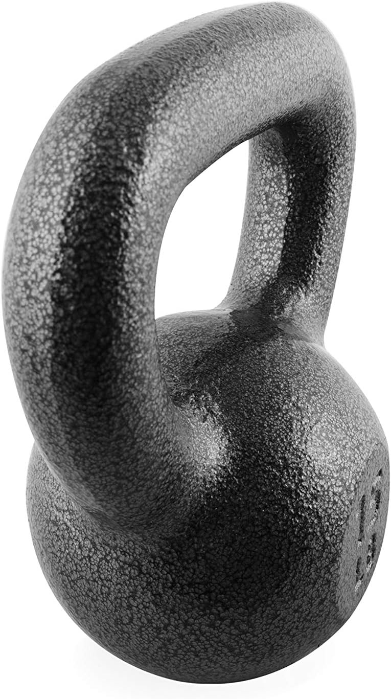WF Athletic Supply Hammerstone Painted Cast Iron Kettlebells, Home & Gym Equipment, Great for Strength Training, Full Body Workout & Crossfit Training, Color & Size Options Available in 10-80 Pounds