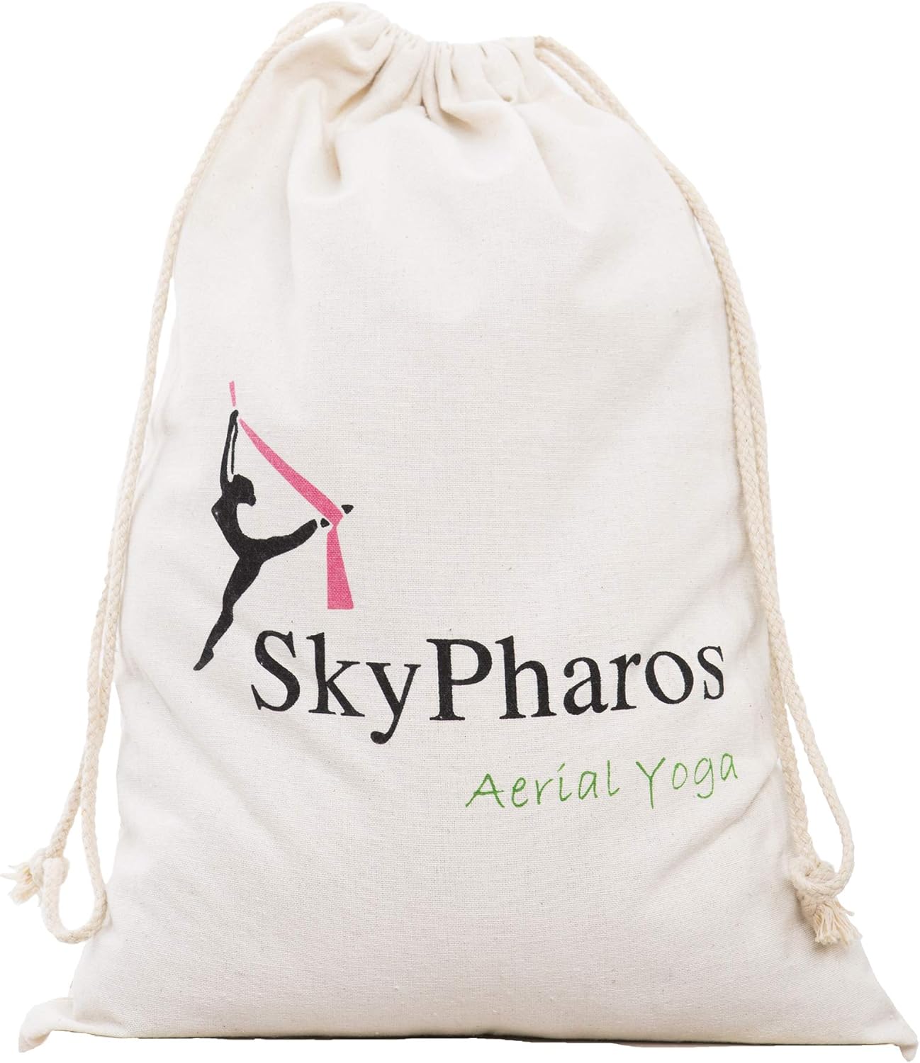5.5 Yards Aerial Silks Yoga Swing Set - Aerial Yoga Hammock Kit Anti-Gravity Flying for Fitness, Low/Non Stretch Nylon Tricot Fabric Hardware Included for Dance