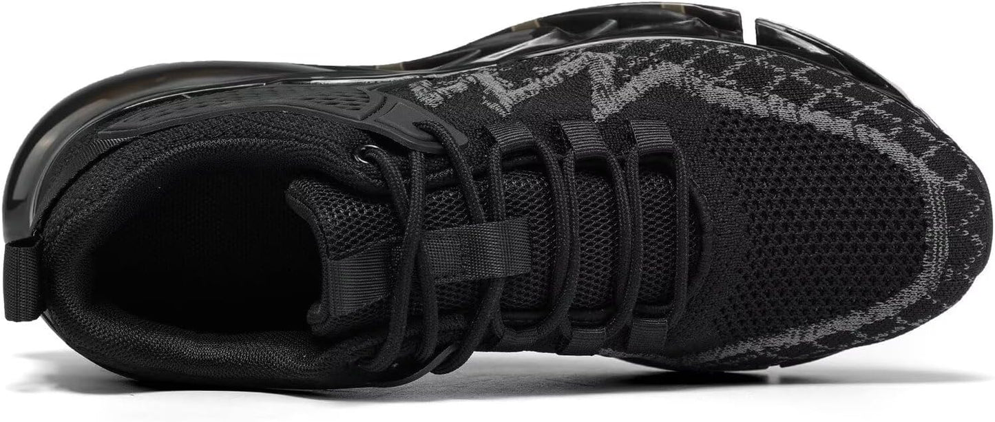 Men's Running Shoes Blade Tennis Walking Fashion Sneakers Breathable Non Slip Gym Sports Work Trainers