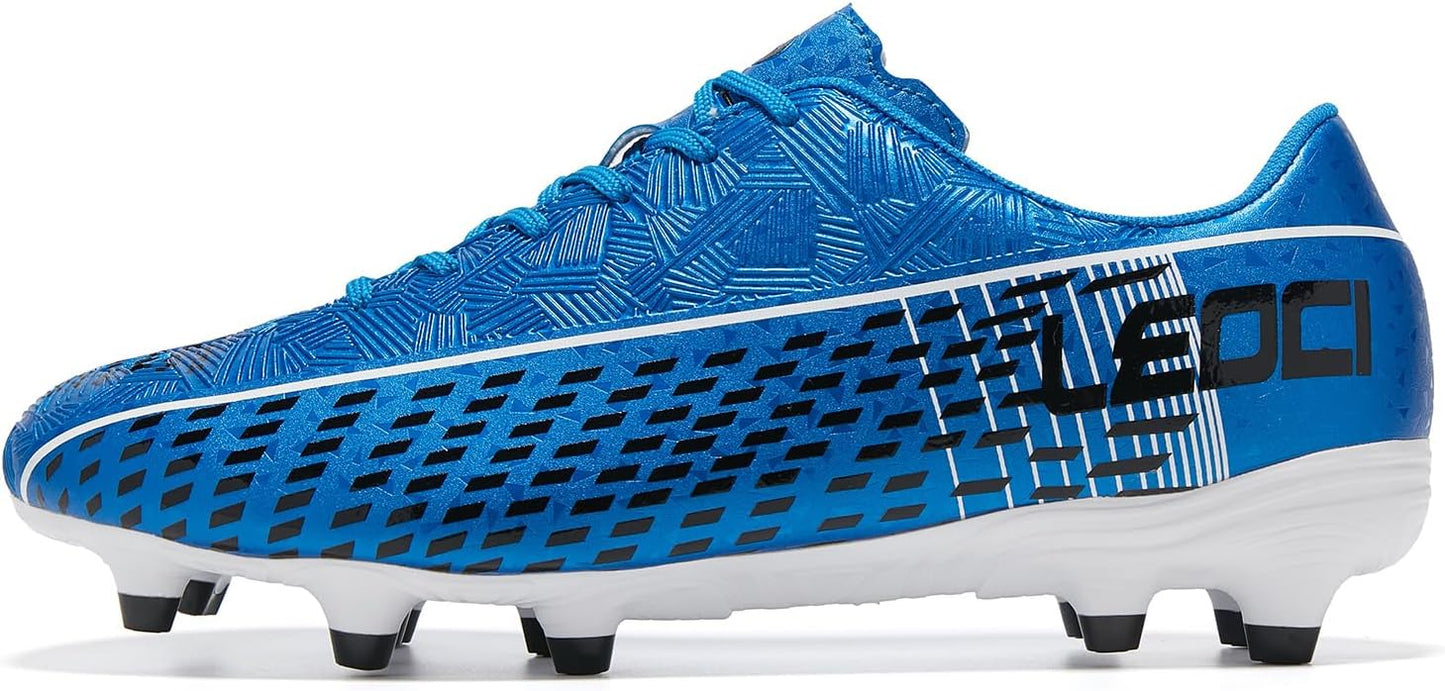 Soccer Cleats for Men's and Women's Outdoor Unisex Football Shoes Firm Rugby Boots