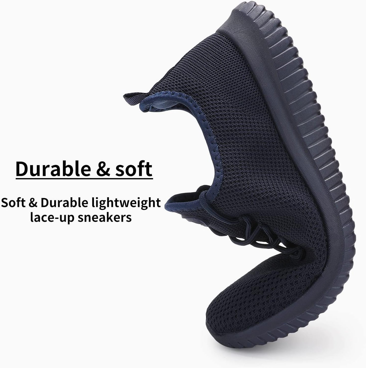 WXQ Men's Running Shoes Comfortable Lightweight Breathable Walking Shoes Mesh Workout Casual Sports Shoes