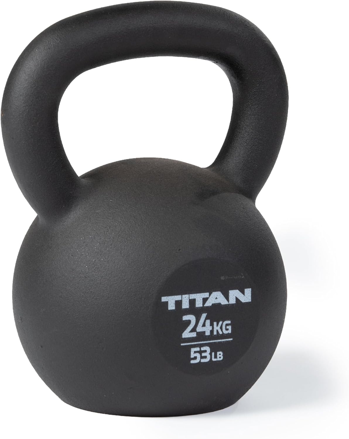 Titan Fitness Cast Iron Kettlebell, Single Piece Casting, KG and LB Markings, Full Body Workout