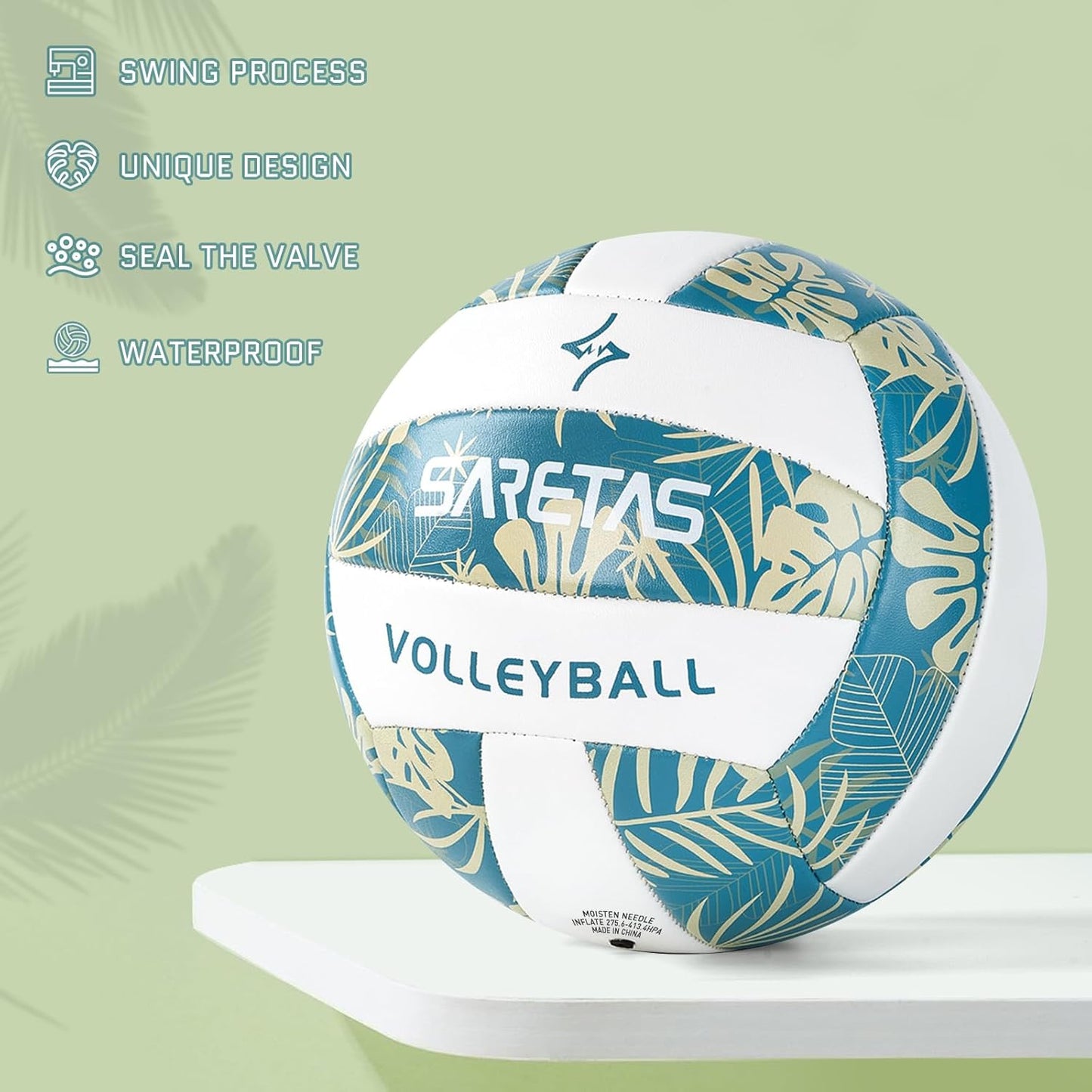 Volleyball Soft Beach Volleyball - Official Size for School, Indoor, Outdoor and Play Game Gym Workout - Play for Girls, Adults and Family.