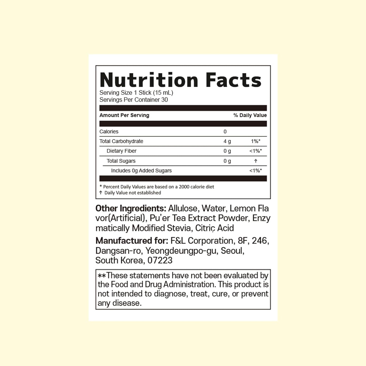 [Liveling] Apple Cider Vinegar Drink Stick – Lemon Flavor | Supports Digestion, Daily Cleanse, Sugar-Free, Low-Calories, Portable On-The-Go Packets (30 sticks)