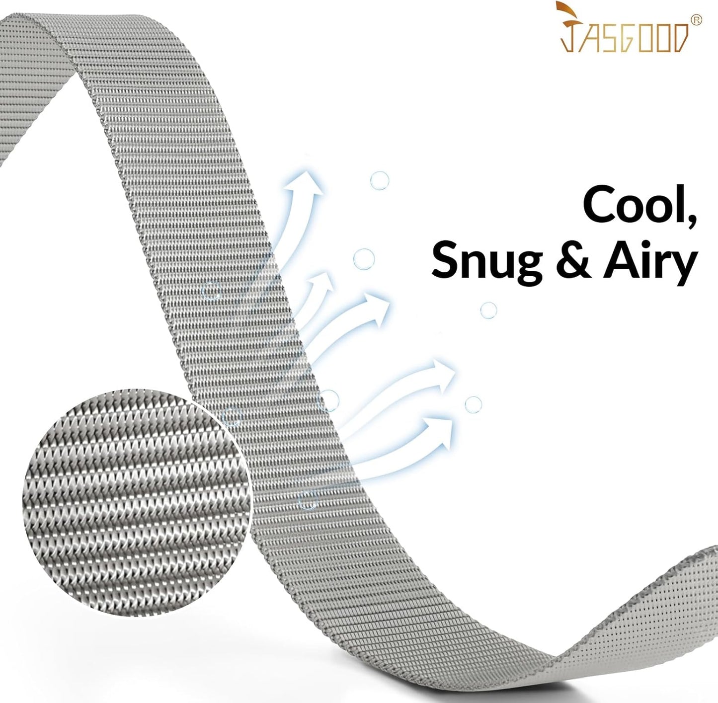 JASGOOD Nylon Canvas Breathable Military Tactical Men Waist Belt With Plastic Buckle