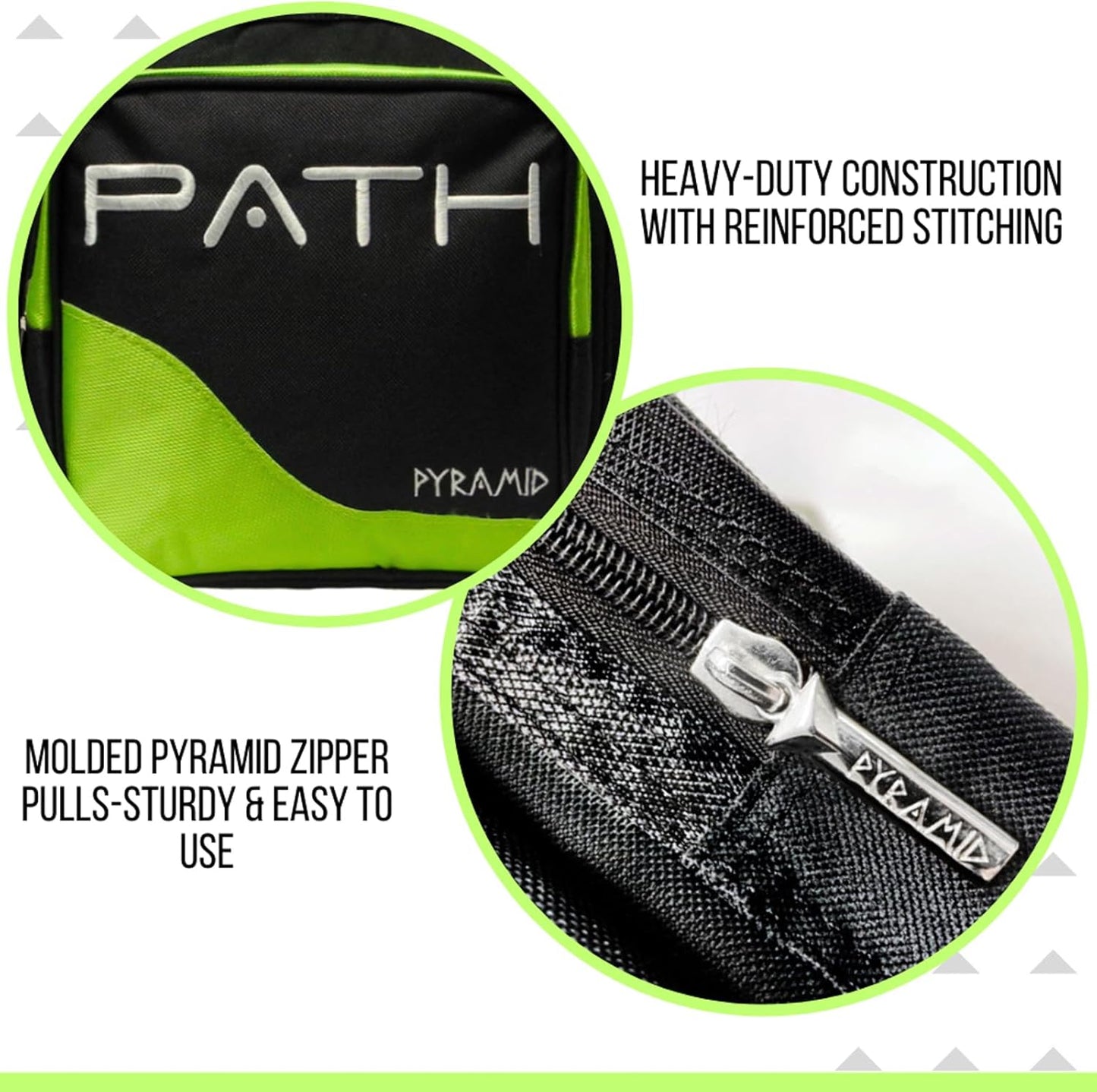 Pyramid Path Pro Deluxe Single Bowling Ball Tote - Holds One Ball, One Pair Shoes Up to Mens 15