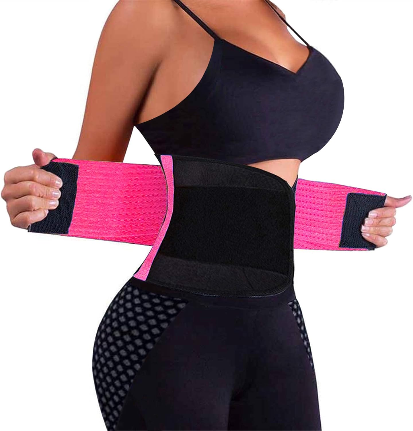 VENUZOR Waist Trainer Belt for Women - Waist Cincher Trimmer - Slimming Body Shaper Belt - Sport Girdle Belt (UP Graded)