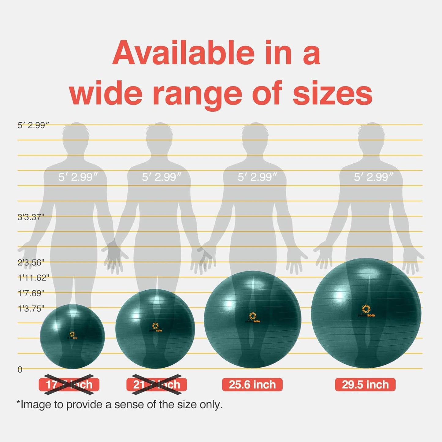 Exercise Ball for Balance Stability Fitness Workout Yoga Pilates at Home Office & Gym Birthing Ball for Pregnancy, Office Ball Chair