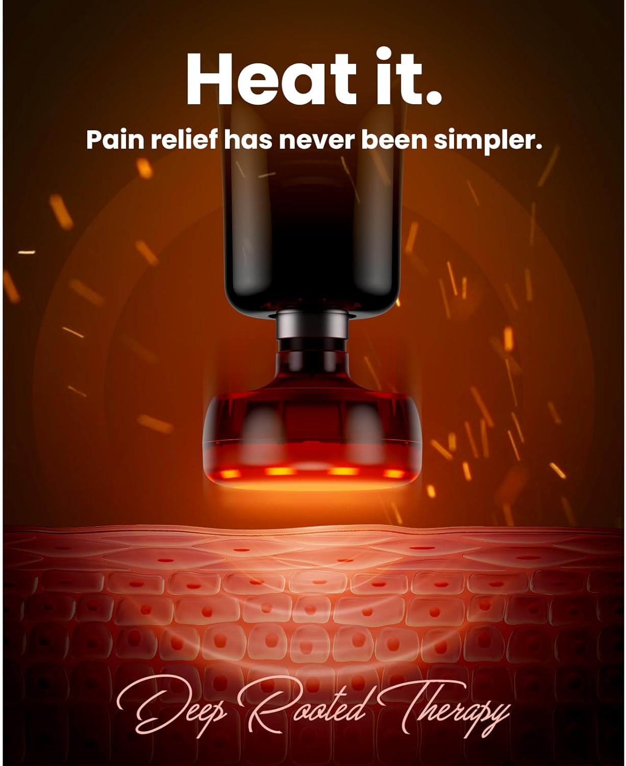 BOB AND BRAD Q2 Plus Mini Massage Gun with Heat, Pocket-Sized Heated Deep Tissue Massager Gun, Portable Percussion Muscle Massager Gun, Ultra Small & Quiet Muscle Massage Gun