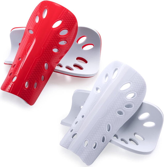 ANCIRS 2 Pair Soccer Shin Guards for Youth, Breathable Shin Guard Sleeves for Football Games, Protective EVA Cushion for Youth Men & Women