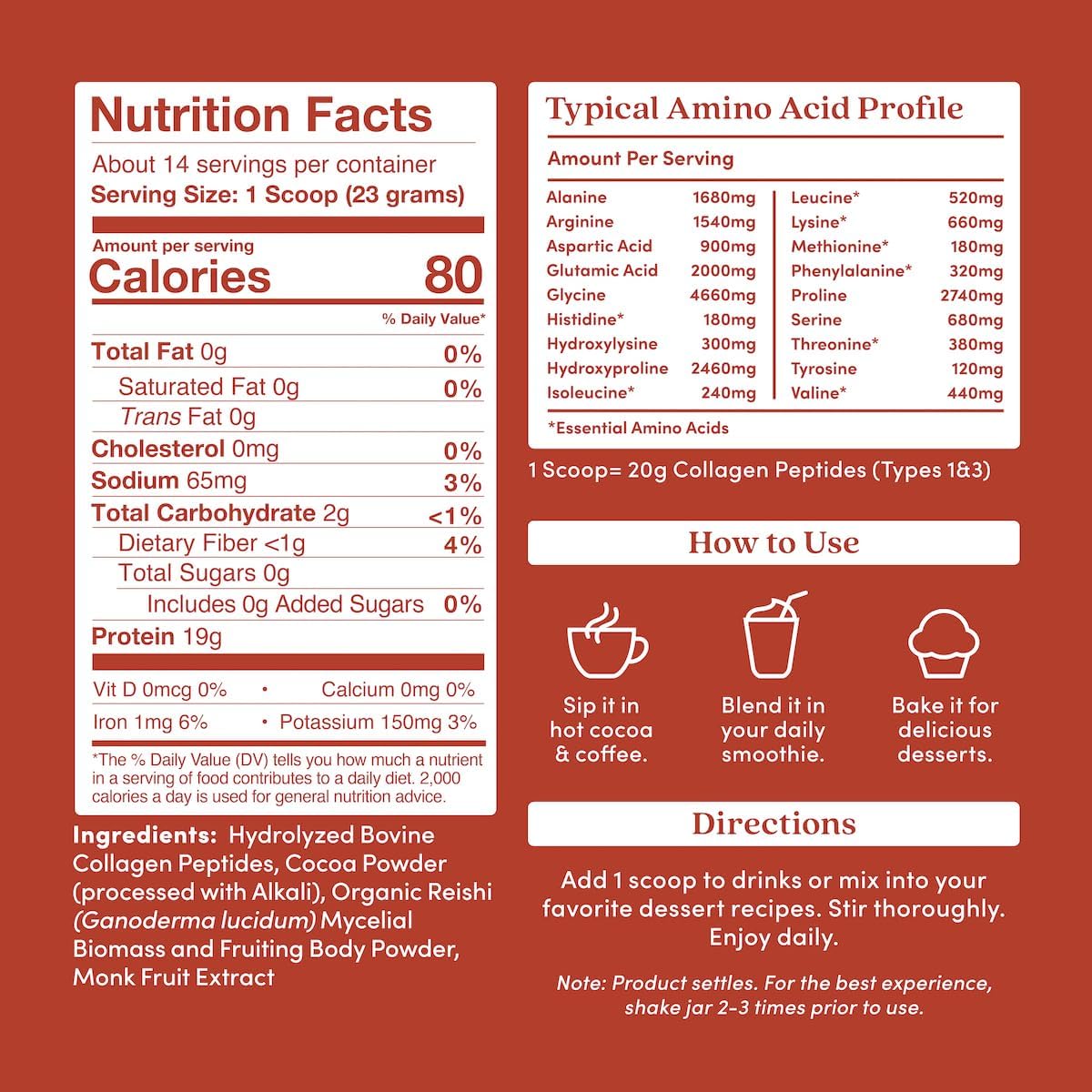 Further Food Chocolate Collagen Peptides Powder, Grass-Fed Pasture-Raised Hydrolyzed Type 1 & 3 Protein, Gut Health + Joint, Hair, Skin, Nails, Paleo Keto Sugar-Free 11.36 oz