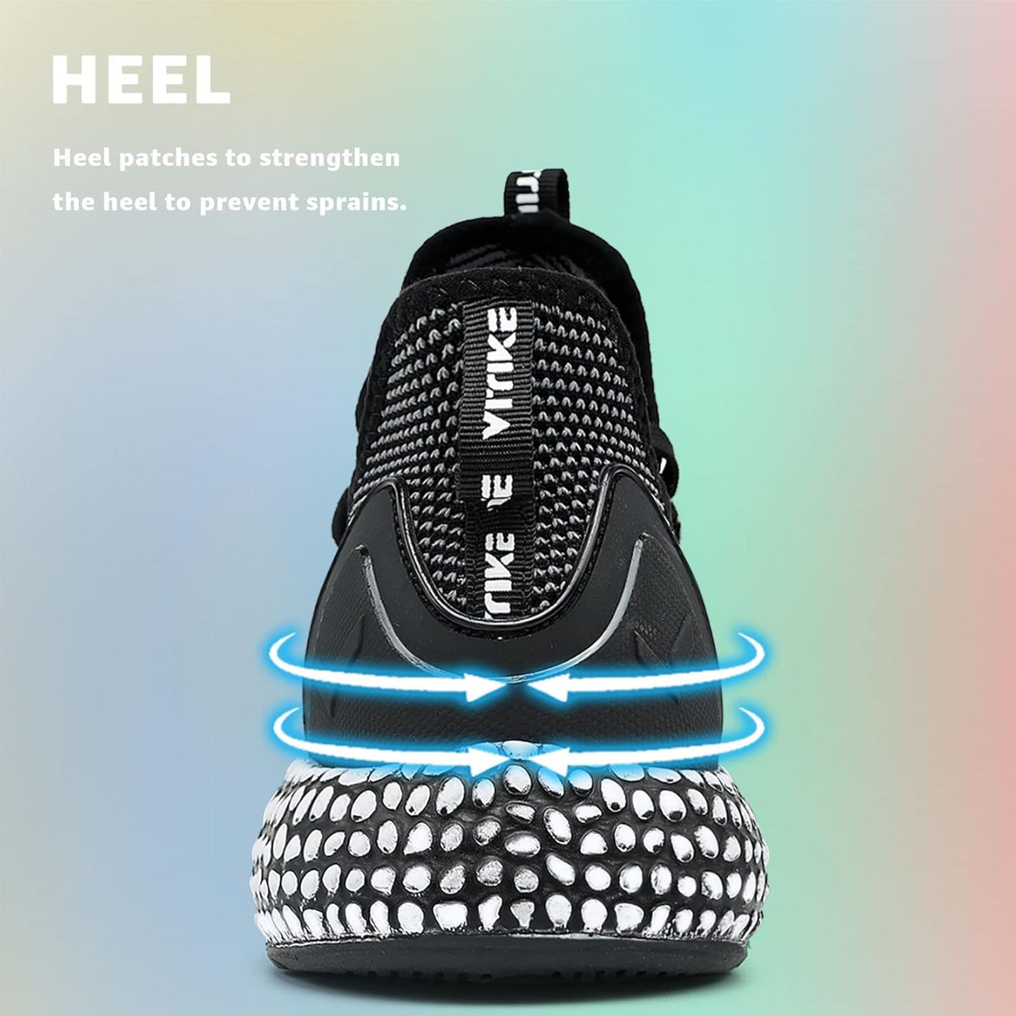 WETIKE Boy's Shoes Mesh Slip on Lightweight Running Sneakers