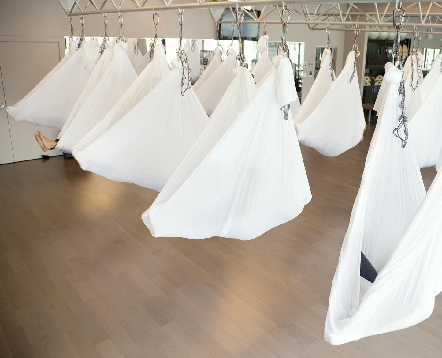 F.Life Aerial Silk Yoga Hammock & Swing for yoga Inversion,Strength training,starter hardware kit