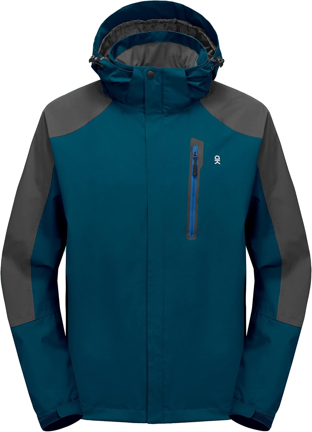 Little Donkey Andy Men's Waterproof Rain Jacket Outdoor Lightweight Hooded Raincoat for Hiking Golf Travel Fishing