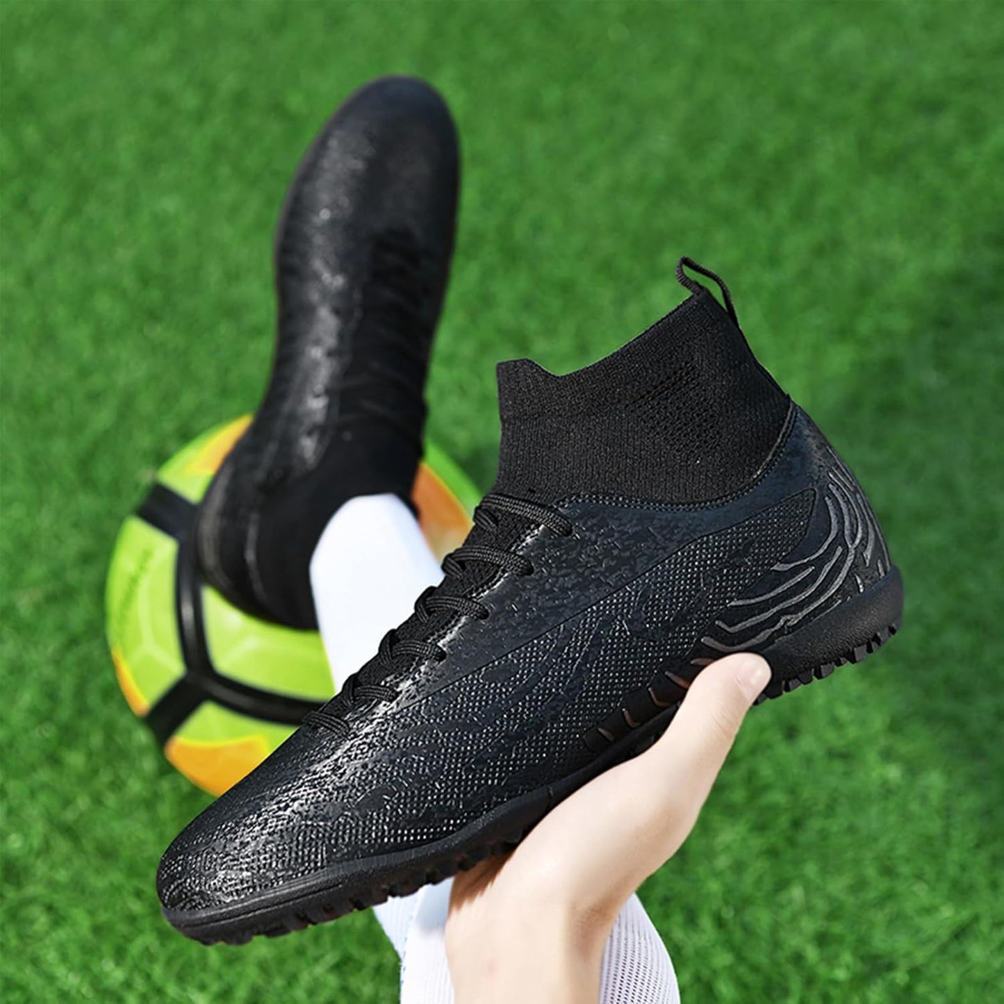 Mens Soccer Cleats Womens Indoor Soccer Shoes Wide Baseball Turf Shoes Adult Youth Rugby Shoes Big Boys Small Spikes AG TF Football Boots