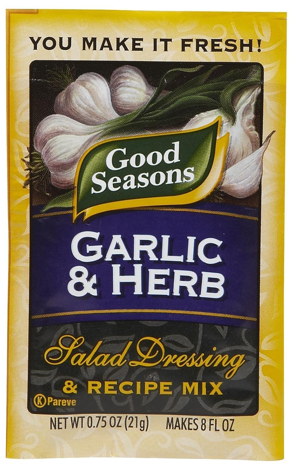 Good Seasons Garlic & Herb Dressing & Recipe Mix (6 CT) + Mild Italian Dressing and Recipe Mix (6 CT) (Variety Pack)