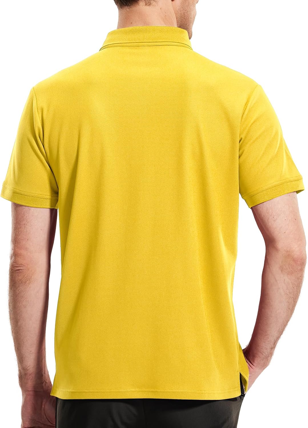 MIER Polo Shirts for Men Short Sleeve Quick Dry Polyester Collared Shirts Casual Golf Shirts, Moisture-Wicking