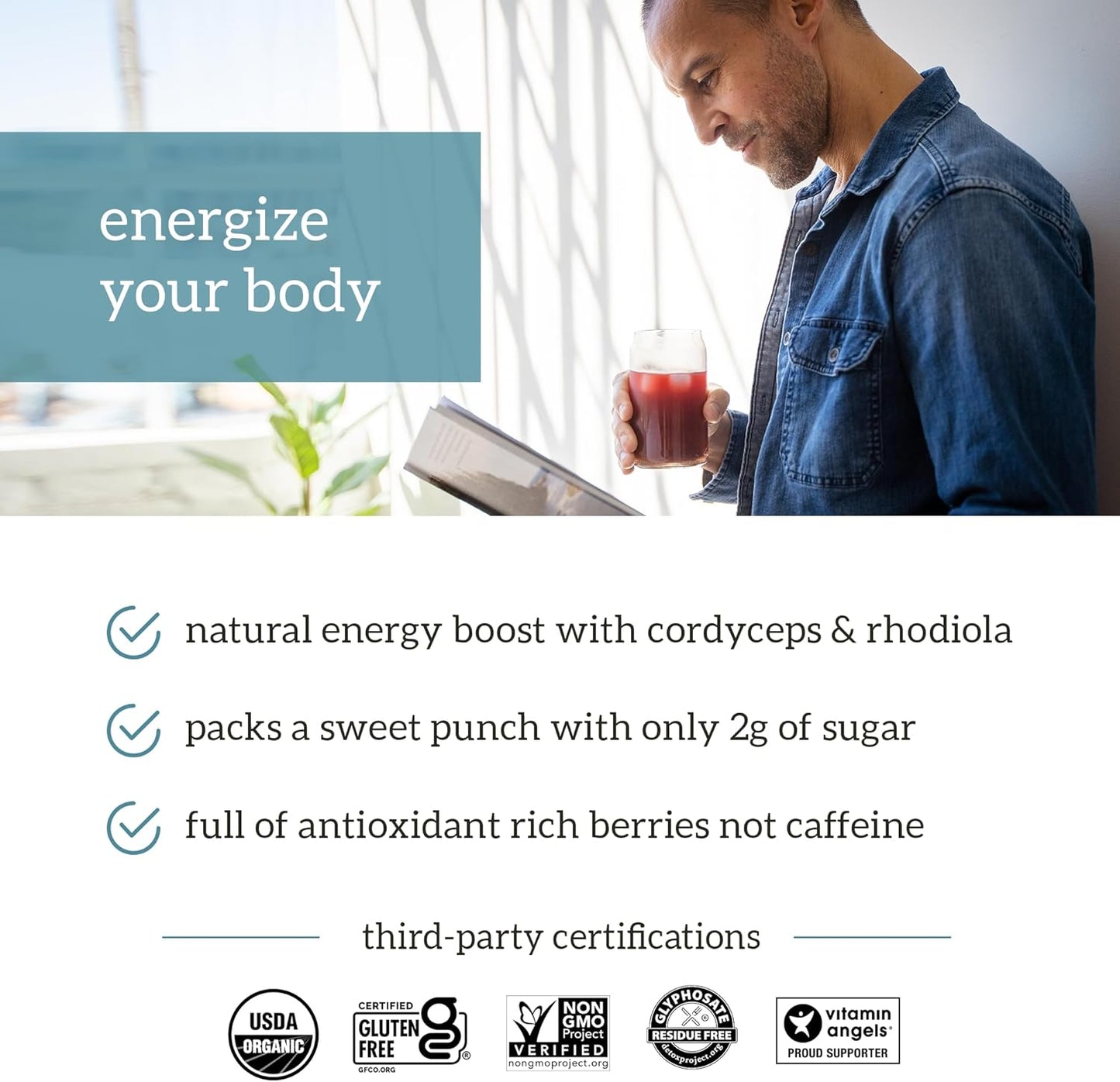 Organifi Green Juice and Red Juice Bundle - 30 Day Supply - Delicious, Refreshing Organic Superfood Supplement Powder With Antioxidants for Energy and Stress Relief Support - No GMO, Gluten, or Soy