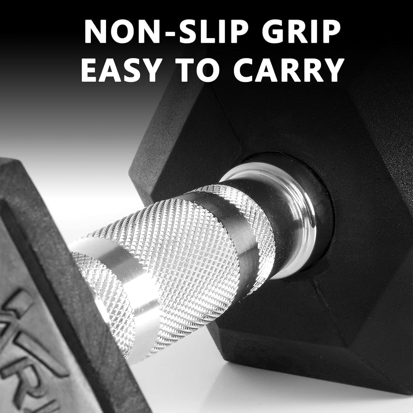 Yufer 6-10 Pair Iron and Rubber Coated Dumbbell Set 350/450 and 550 lbs 5-50 lbs Hand Free Weight for Strength Hex Rubber Weights with Vertical Storage Rack Fitness Home Gym Equipment