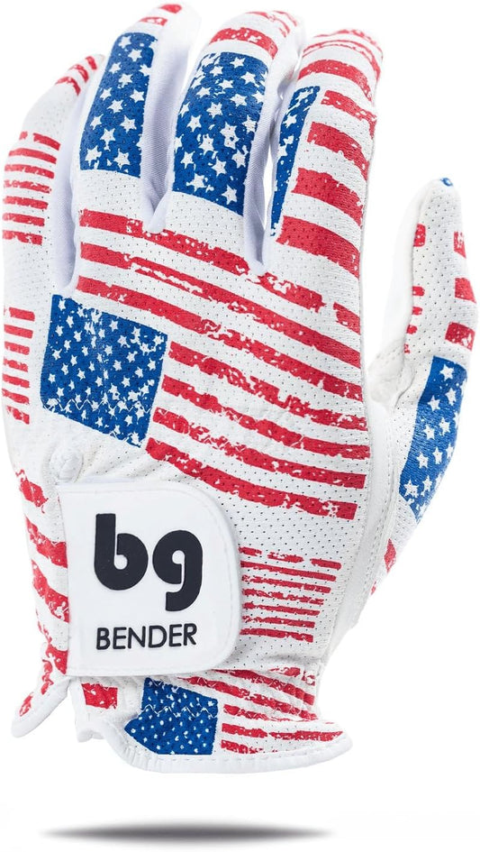 BG Bender - Mens Golf Glove, Durable Mesh Golf Gloves, Unique Golf Gloves