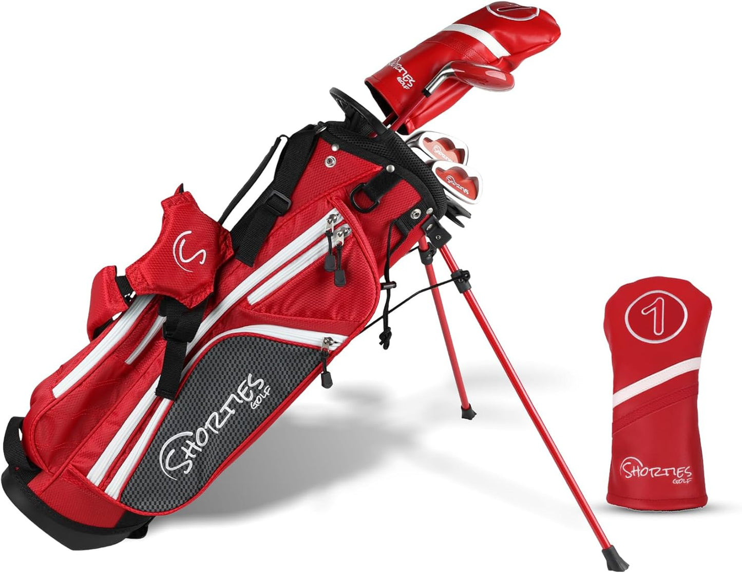 Kids Golf Club Set | Perfect for Toddler Golfers and Kids 34"-51" Tall | EasyCarry Stand Bag | Driver, 7-Iron, Putter, Headcover, and Rain Cover