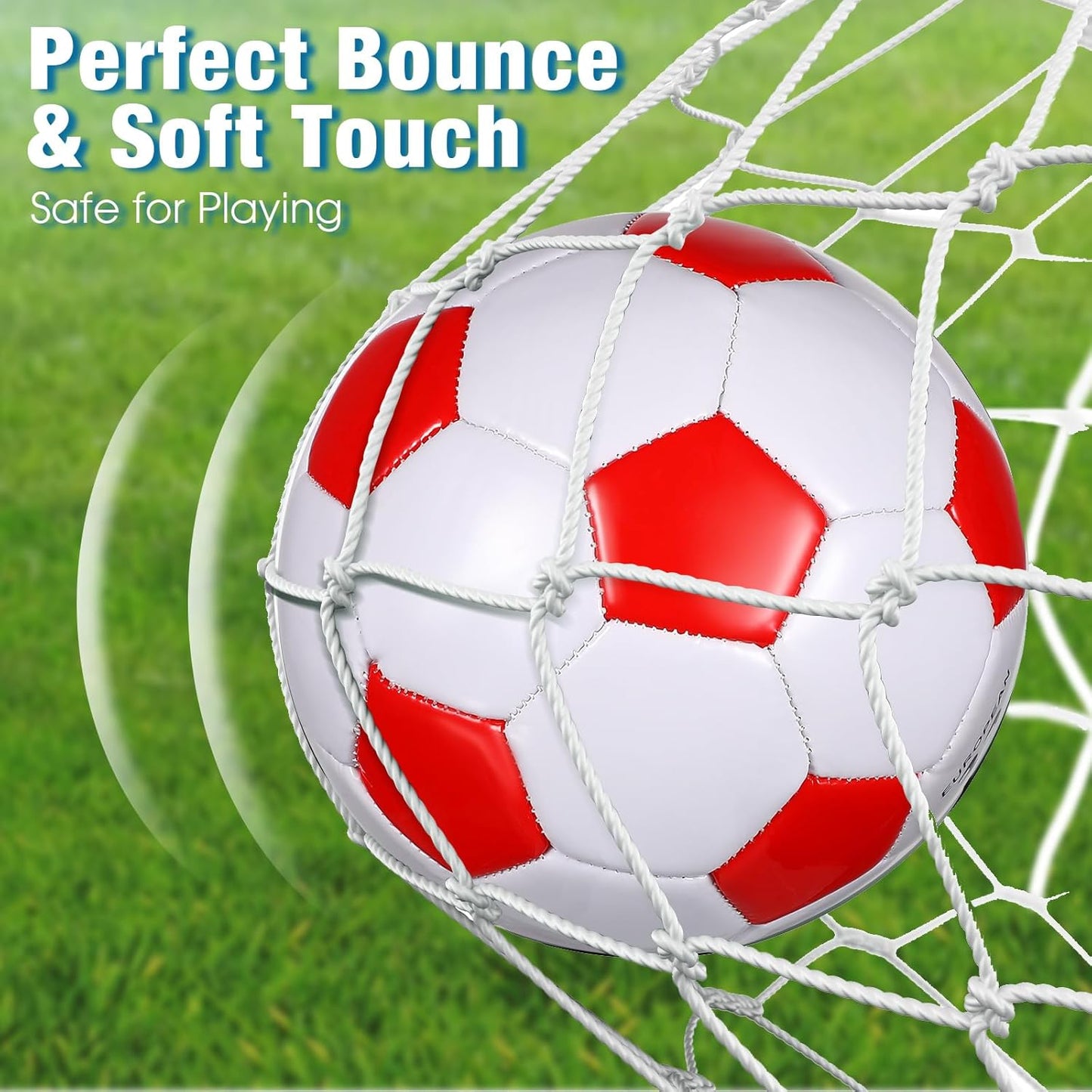 Libima 12 Pcs Soccer Balls with Pump Official Size 3/4/5 Soccer Ball Bulk for Child Adult School Sport Training Practice Christmas Operation