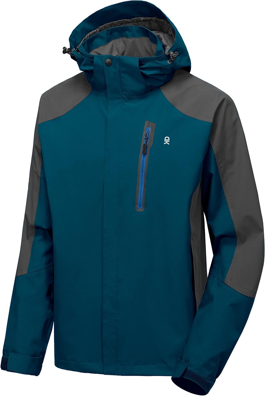 Little Donkey Andy Men's Waterproof Rain Jacket Outdoor Lightweight Hooded Raincoat for Hiking Golf Travel Fishing