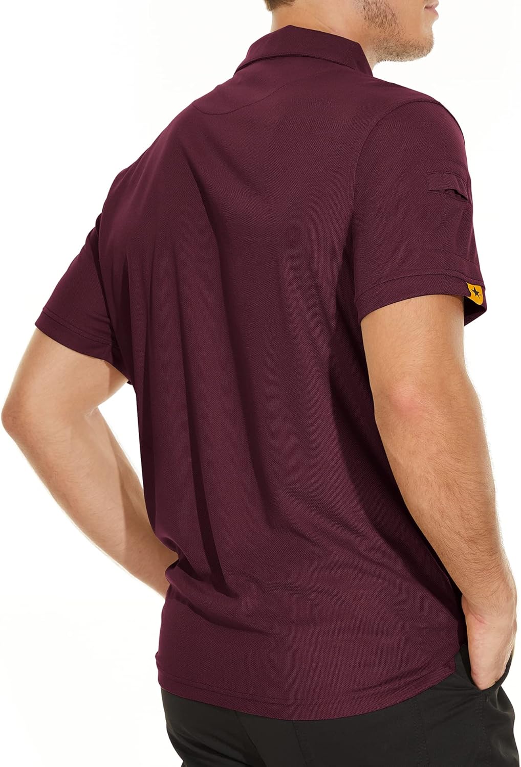 V VALANCH Mens Polo Shirts Short Sleeve Moisture Wicking Golf Polo Athletic Collared Shirt Tennis T-Shirt Tops