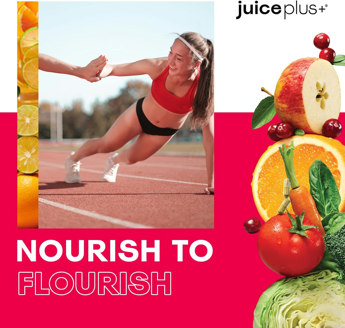 JuicePlus+ Fruit and Vegetable Blend: for Solid Nutritional Foundation - Boost Family's Health with 20 Fruits & Veggies Plus Plant Nutrients - Prepacked 2 Bottles (60 Servings of Fruit, 60 of Veg)