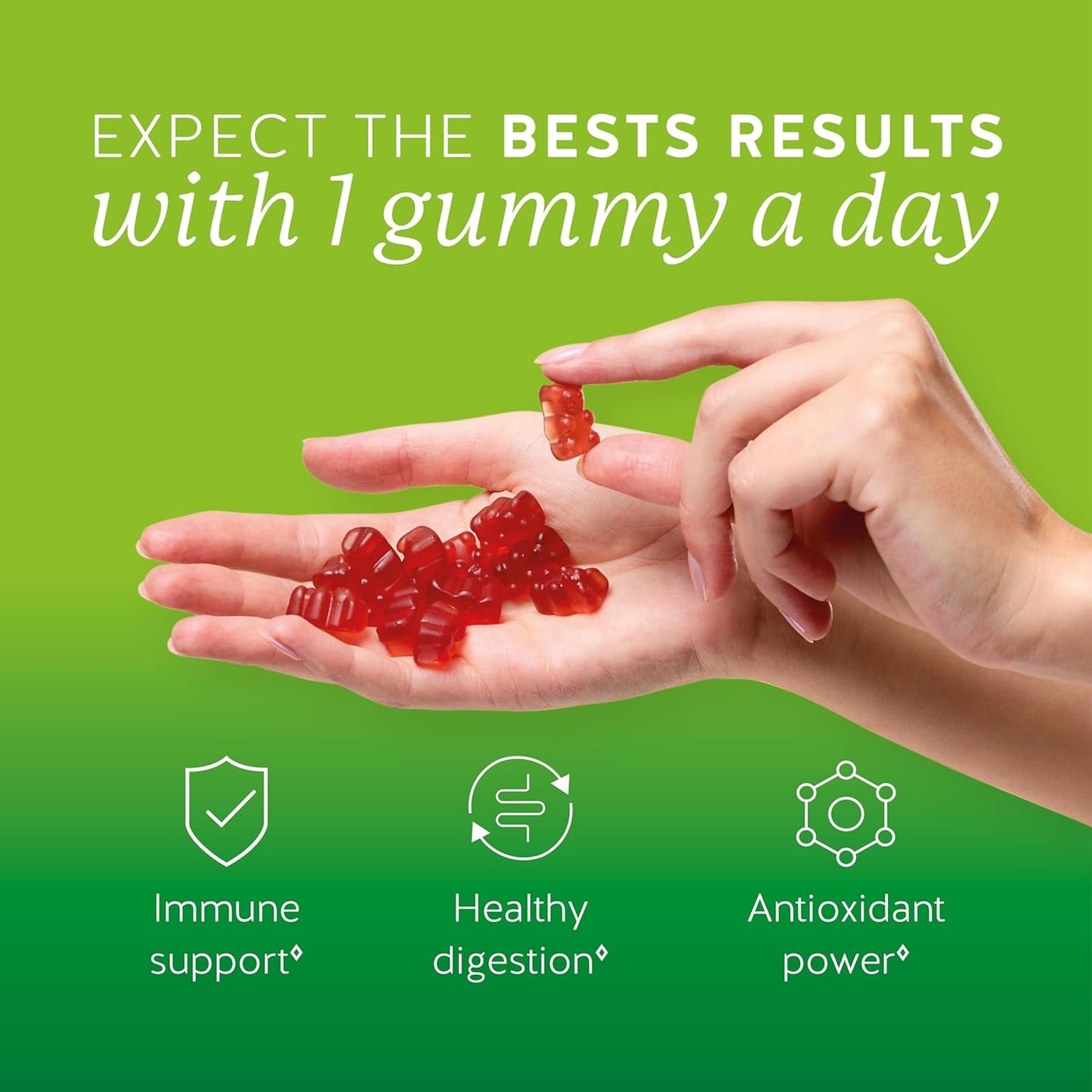 Apple Cider Vinegar Gummies – Metabolism & Detox Support with Vitamins B6, B12, Iodine & Folic Acid – Vegan. Balanced Gut (90 Gummies)