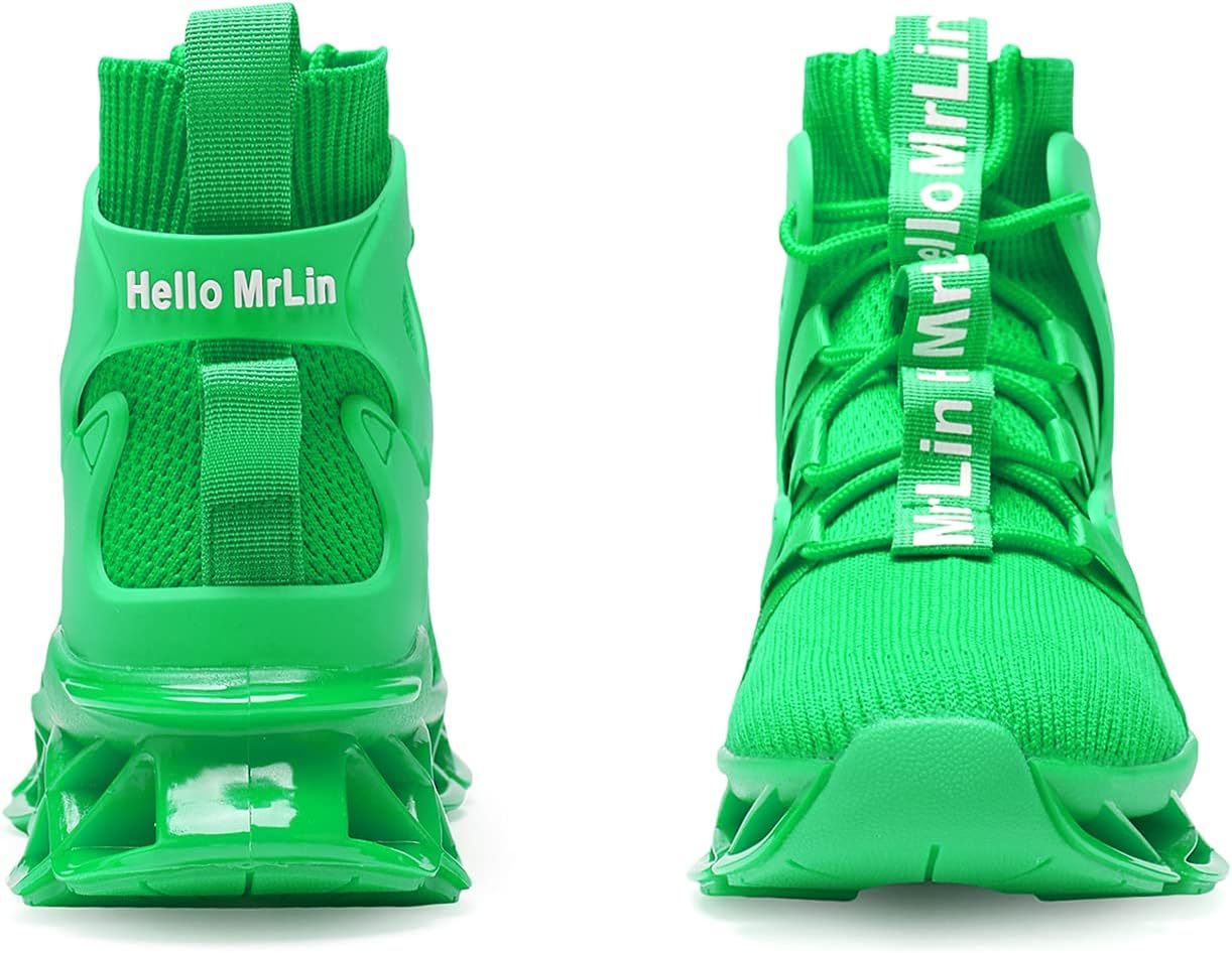 Hello MrLin Men's Running Shoes Non Slip Athletic Tennis Walking Blade Type Sneakers Hip Hop