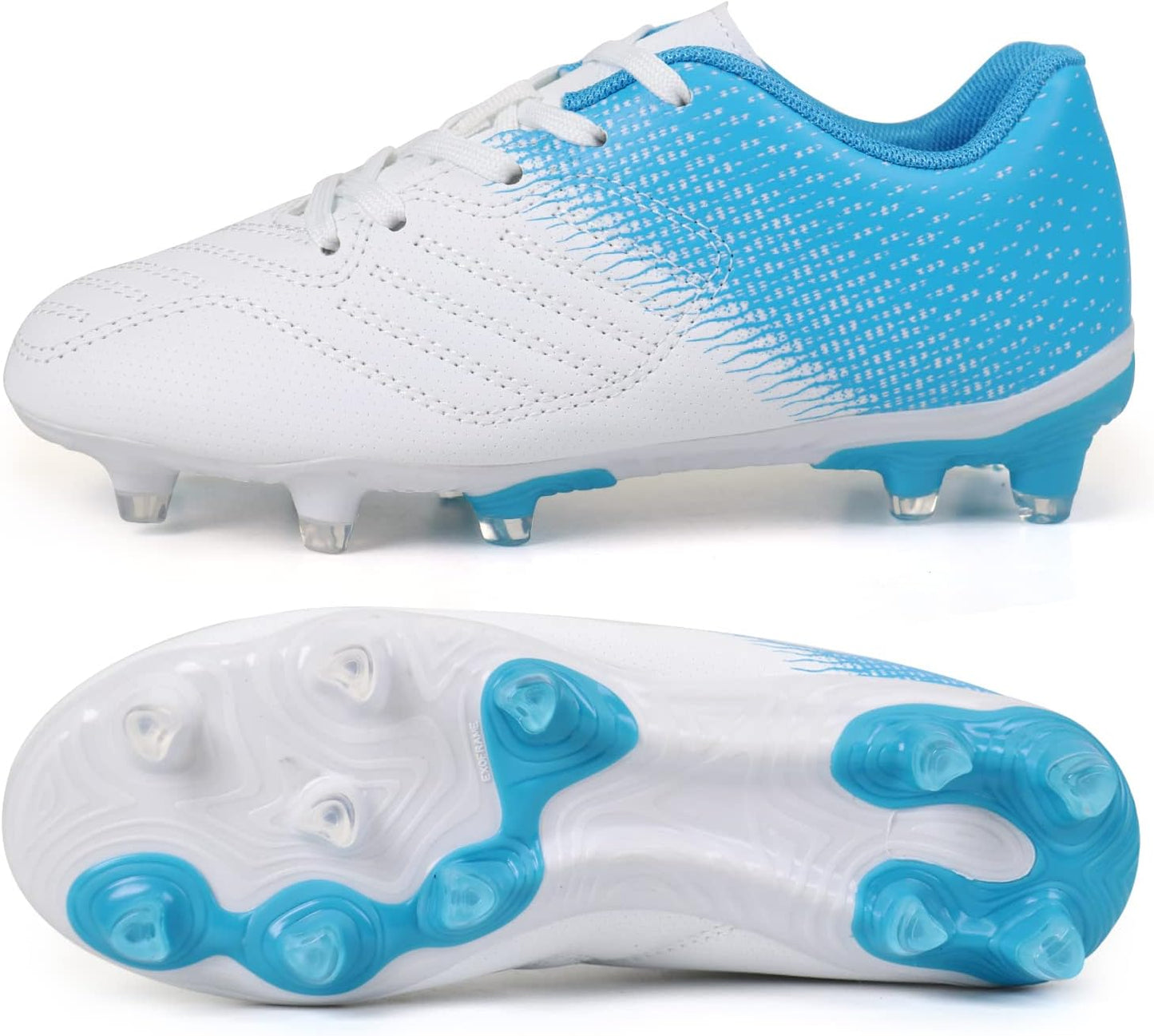 brooman Kids Soccer Cleats Boys Girls Athletic Outdoor Football Shoes