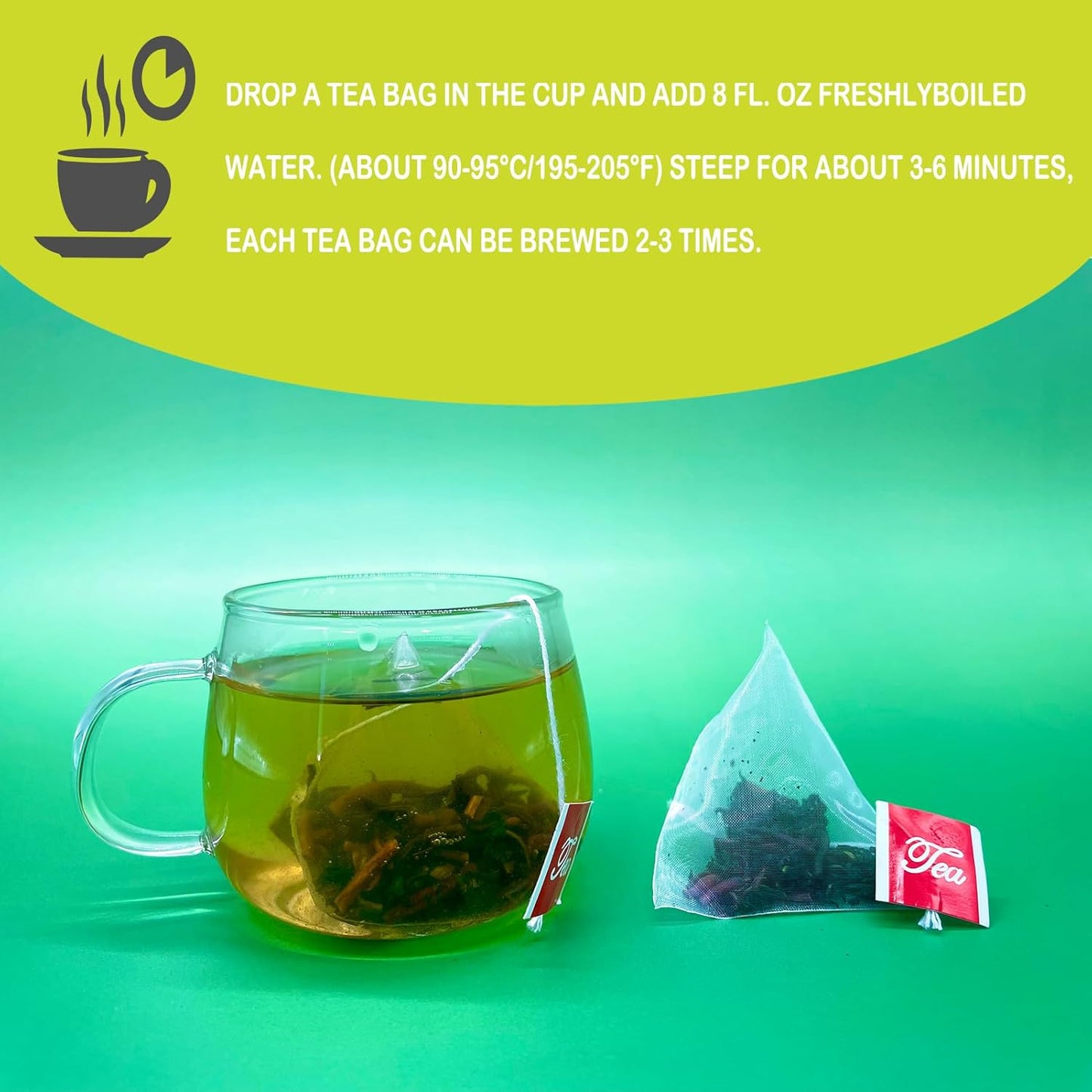 Samcci - Dandelion Leaf & Root Tea bags, 50 Teabags, Natural Roasted Dandelion Herbal Tea for Liver & Kidney Health, Support Digestion & Enhance Immune System, Caffeine Free