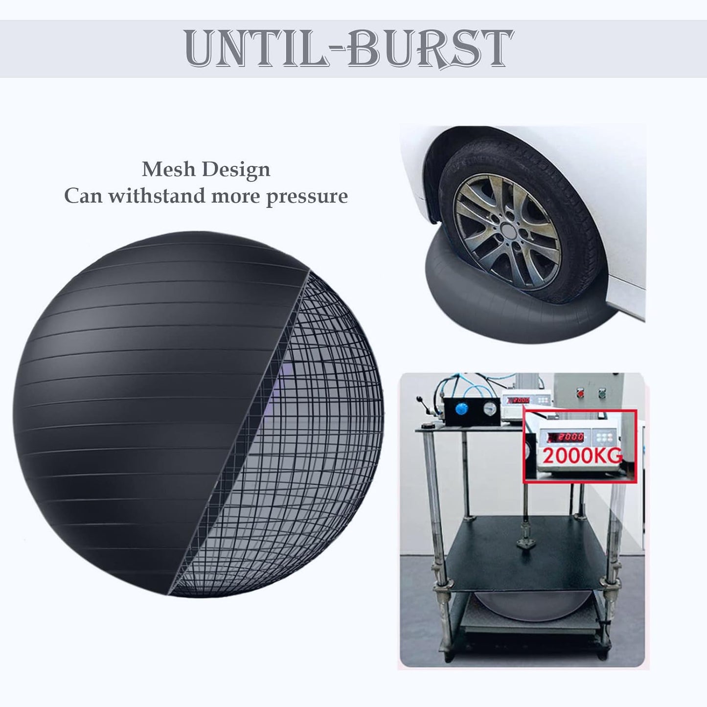 Soft Exercise Ball, Anti-Burst Yoga Ball Chair Supports 2200lbs, Stability Swiss Ball w/Pump for Pregnancy Birthing, Excersize, Workout, Fitness, Balance, Gym, Physio, Abs (Office & Home & School)