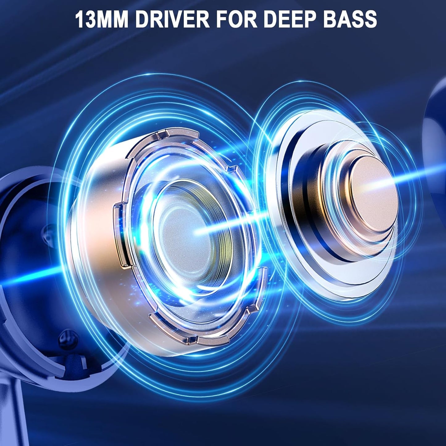 Wireless Earbuds, Bluetooth 5.4 Ear Buds LED Power Display Headphones Bass Stereo, Bluetooth Earbuds in-Ear Noise Cancelling Mic, 40H Playback Mini Case IP7 Waterproof Sports Earphones for Android iOS