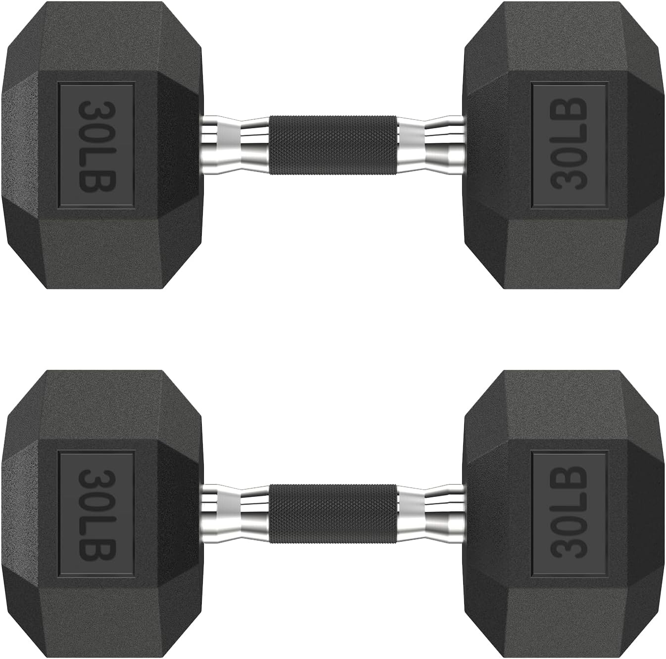 Hex Dumbbell Set 2.5-400 lb, Rubber Encased Exercise & Fitness Dumbbells, Weights Dumbbells Set of 2, Hand Weight for Strength Training
