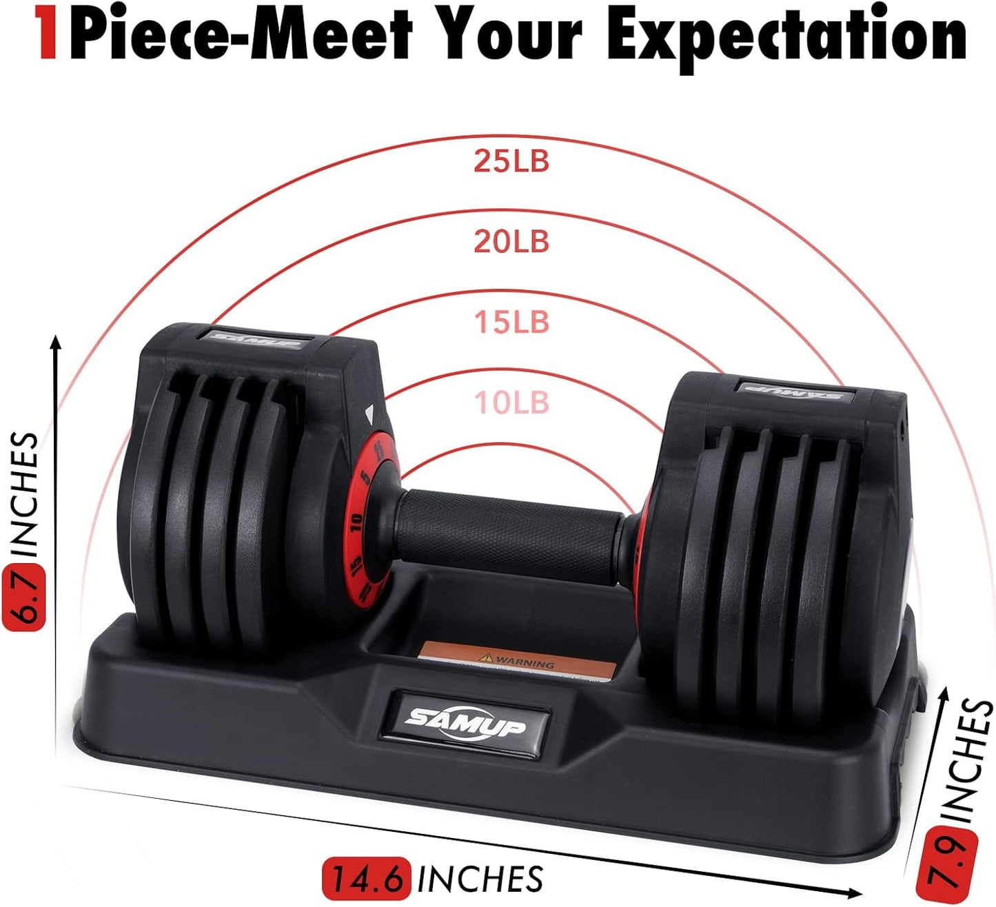 25/55 lbs Pair Adjustable Dumbbells Set, Dumbbells with Anti-Slip Metal Handle for Exercise & Fitness Fast Adjust Weight for Full Body Workout Fitness