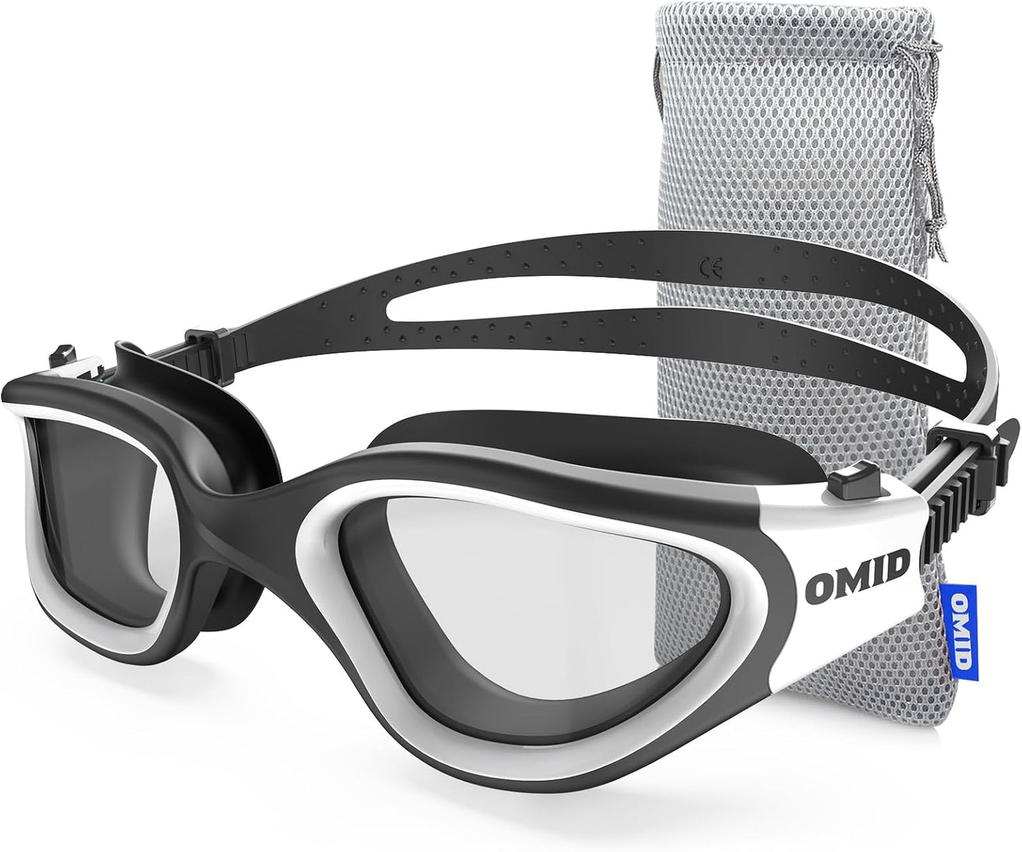 OMID Swim Goggles, P2 Polarized Swimming Goggles for Men Anti-fog Goggles Swimming for Adult Women