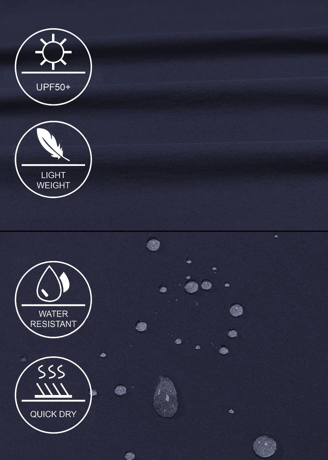 GymBrave Women's Hiking Cargo Pants Quick Dry Outdoor Camping Capris Water Resistant UPF 50 with Zipper Pockets