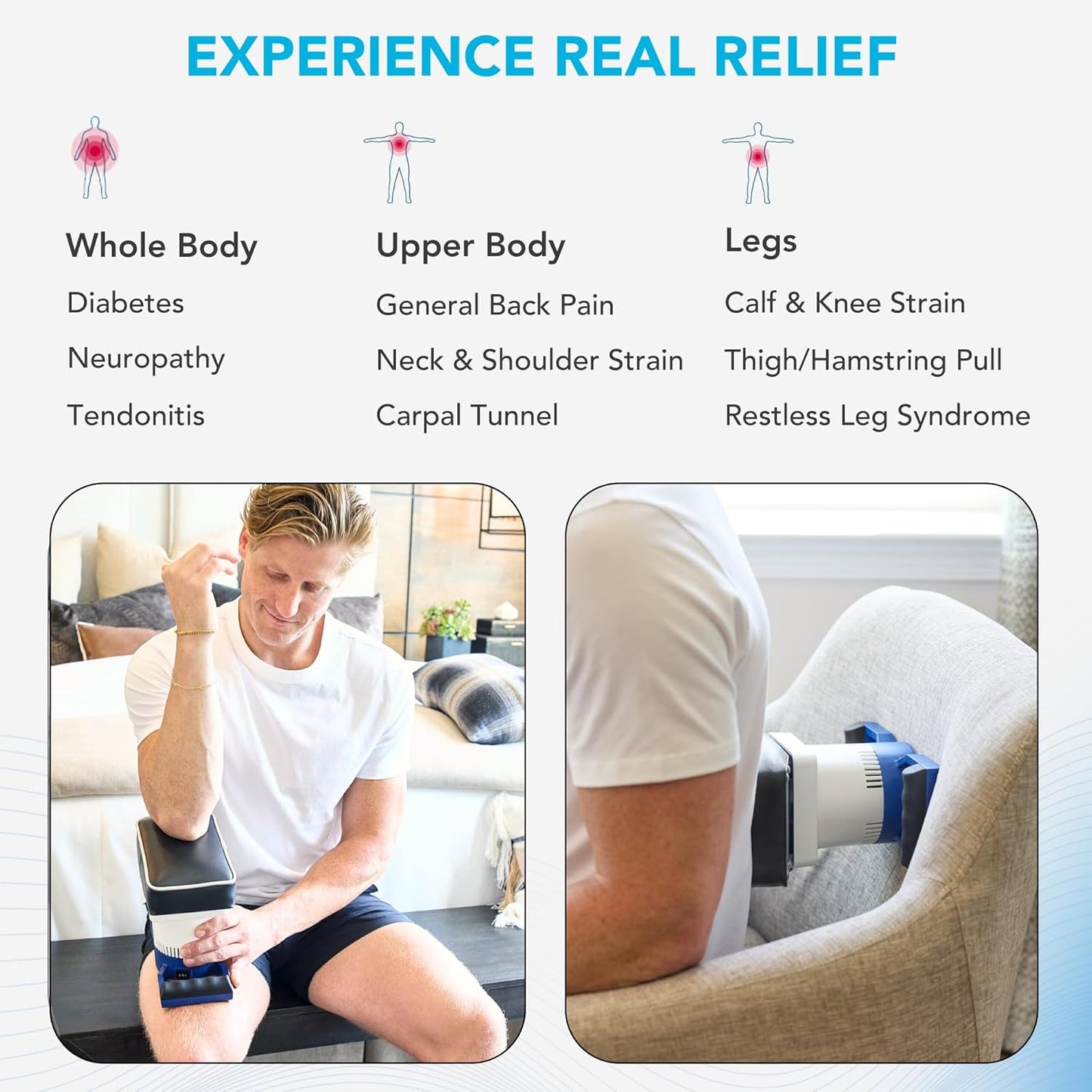 MedMassager Body Massager Classic | Deep Tissue Massage Therapy Unit, at-Home Massager, Dual Speed Motor, Portable Relaxation & Relief - Reduces Pain & Improves Blood Circulation MMB01