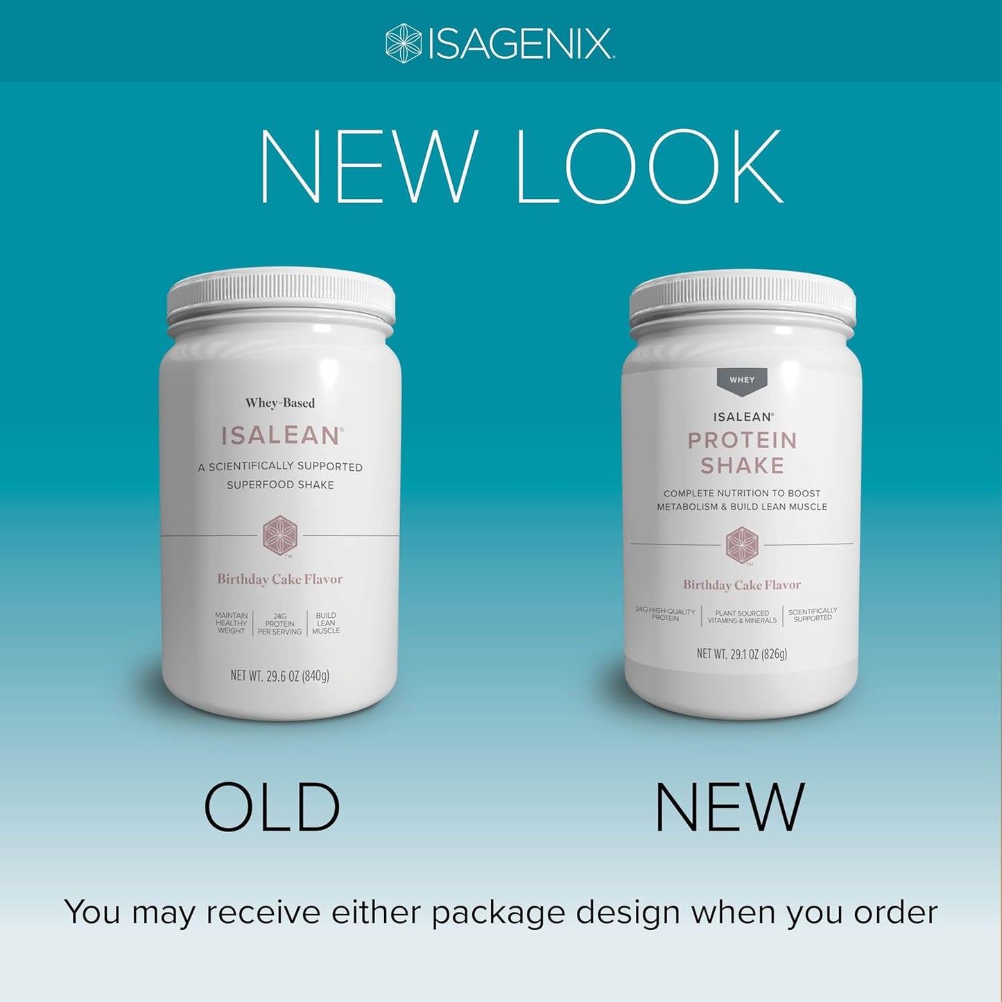 IsaLean Protein Shake - Complete Superfood Meal Replacement for Maintaining Healthy Weight and Lean Muscle Growth with 24 Vitamins and Minerals - 29.1 oz - 14 Meal Canister (Birthday Cake) - Canister