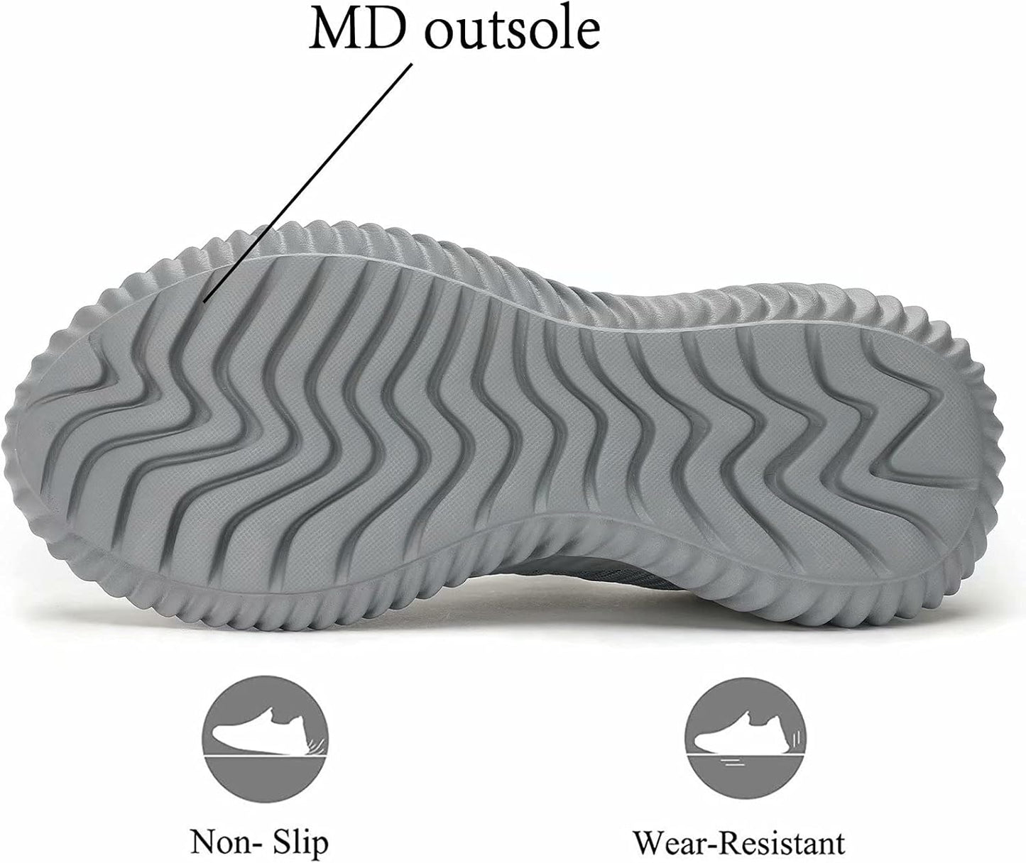 Mens Slip On Running Shoes Athletic Walking Trainers Lightweight Breathable Mesh Tennis Sneakers