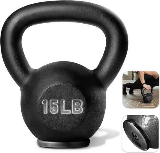 Yes4All 5-80 lbs Cast Iron Kettlebell for Dumbbell Weights Exercises, Gym, Full Body Home Workout Equipment, Push up, Grip and Strength Training
