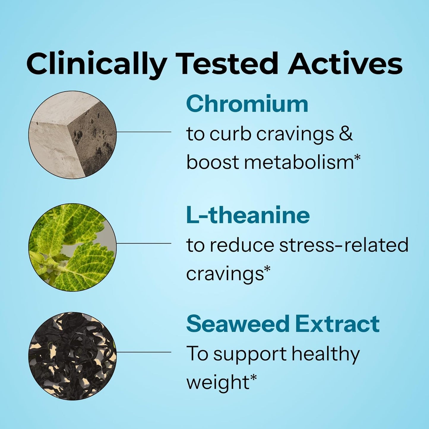 HUM Counter Cravings - Chromium Craving Suppressants with L-Theanine, Seaweed Extract & Forskolin to Support a Healthy Lifestyle (60-Count)