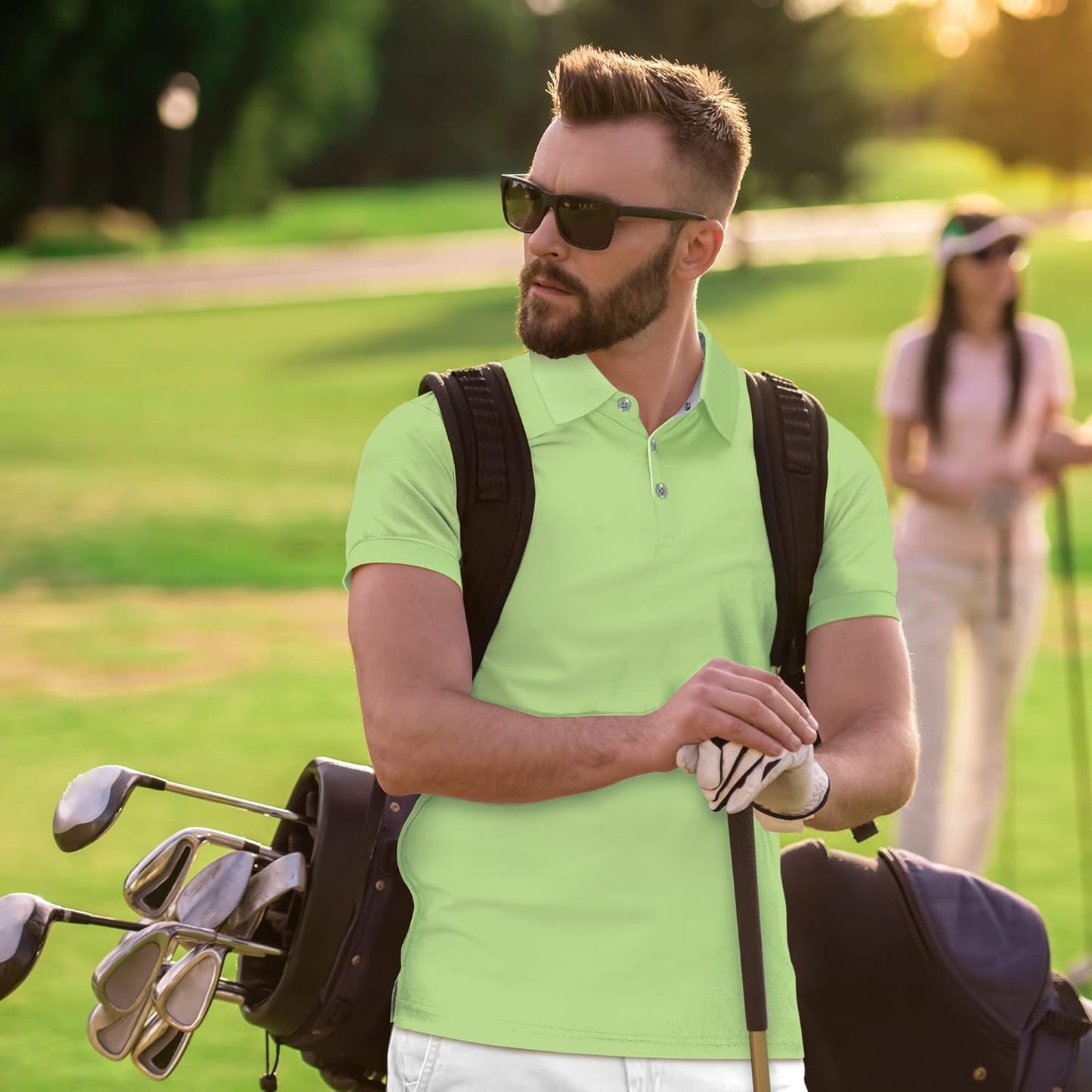 Mio Marino Golf Polo Shirts for Men - Dry Fit - Ultra-Thin Breathable Fabric