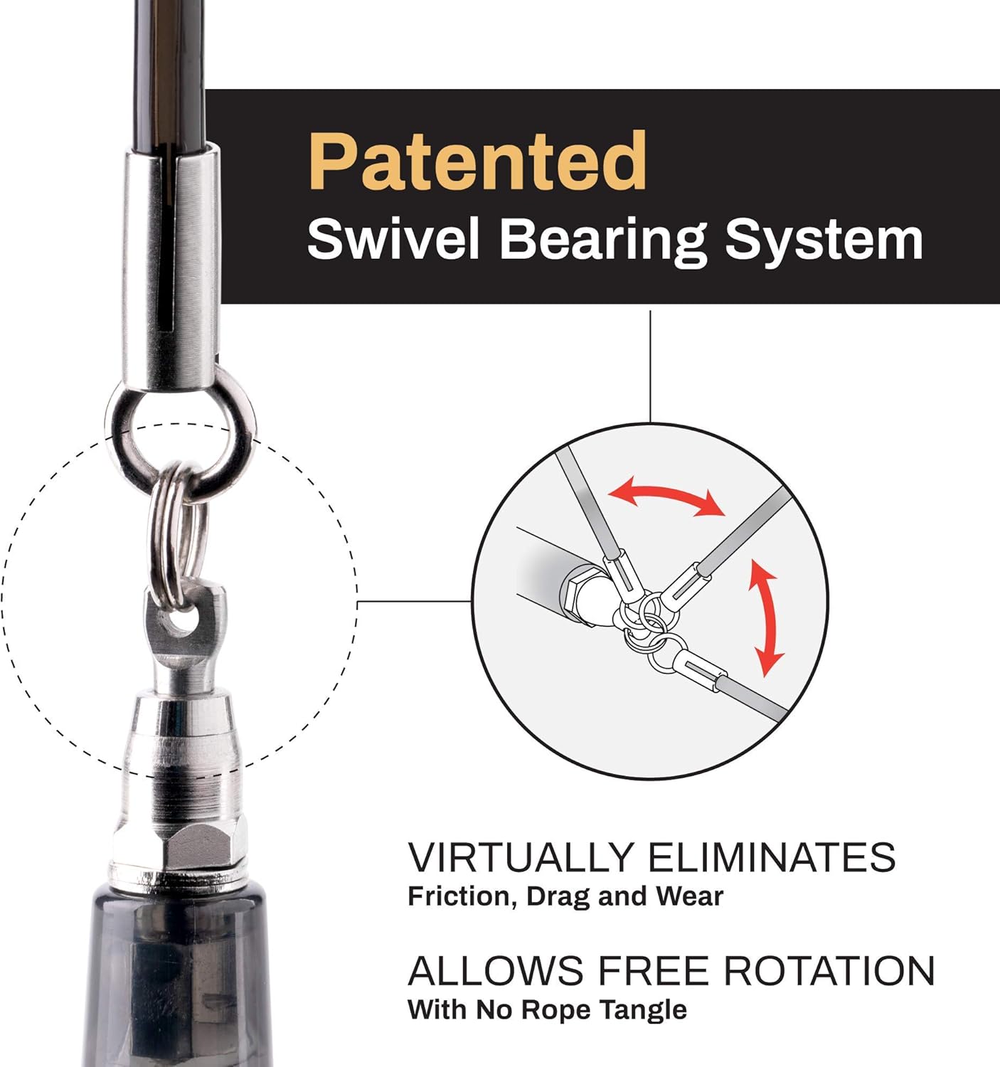 Buddy Lee Jump Ropes Rope Master Original Ball Bearing Jump Rope, 9” HD Plastic Handles. Perfect Jump Rope for Fitness, CrossFit Gym, Endurance Jumping, Cross Overs, Extreme Jumping