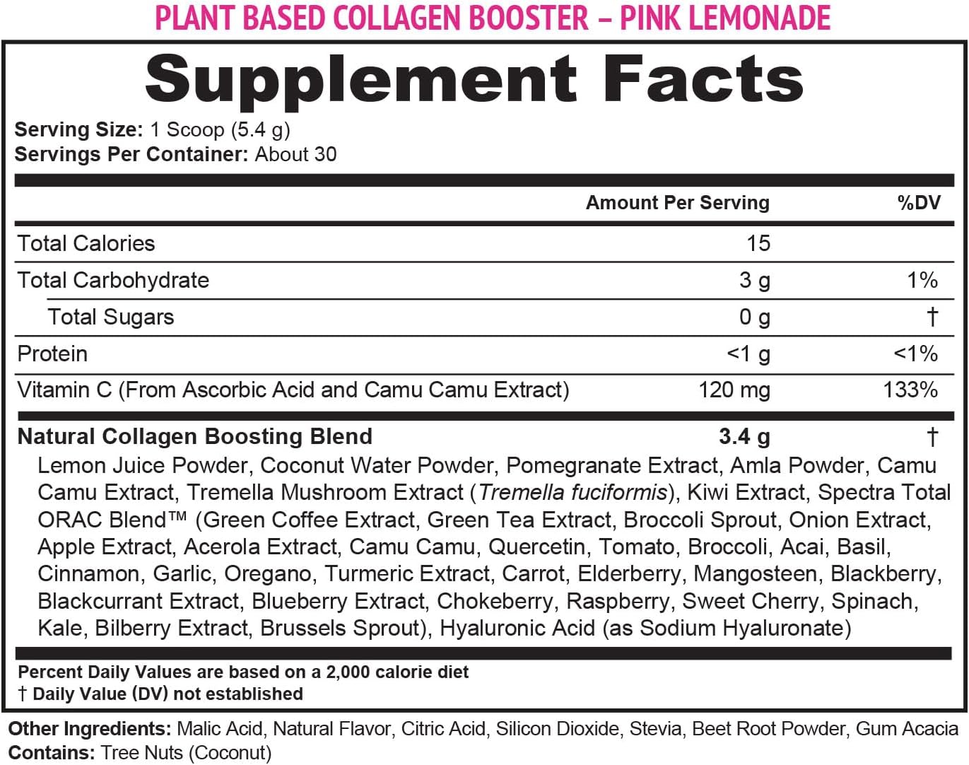 Vitauthority Vegan Collagen Powder for Women - Plant Based Collagen Supplement for Women with Proprietary Vegan Hair Skin and Nails Vitamins - Vegetarian Collagen Powder with Hyaluronic Acid