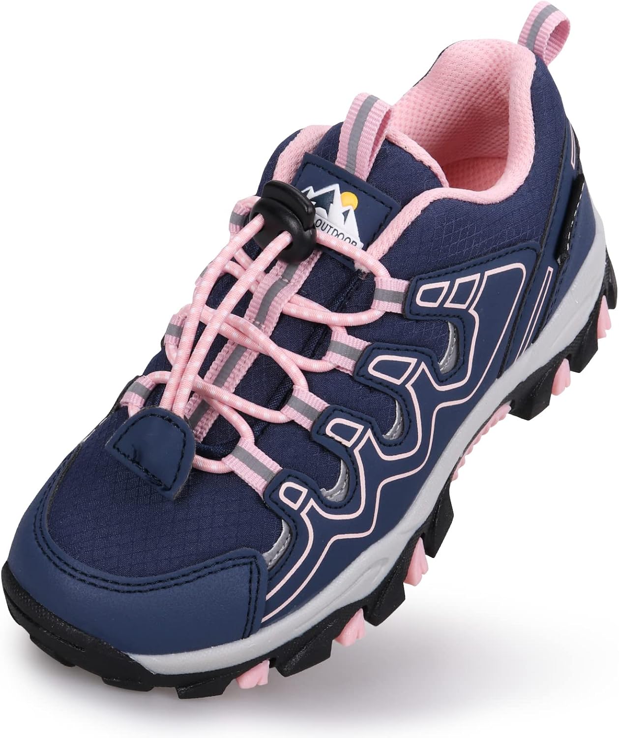 UOVO Boys Girls Kids Sneakers Hiking Running Outdoor Walking Tennis Shoes Waterproof Non Slip Fashion Sneakers(Little/Big Kids